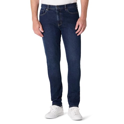 Amazon Essentials Jeans Slim Fit Uomo, Lavaggio Midnight Scuro, 33W / 30L