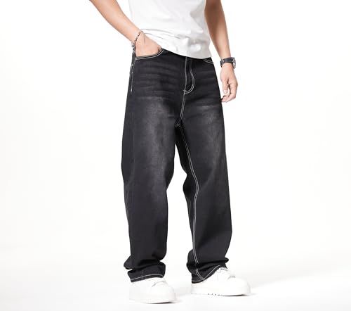 Men's Baggy Jeans 90s Style Loose Fit Denim Pants Casual StreetJeans for Men Comfortable Stretch for Everyday Wear4