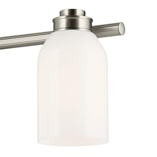 Image of Kichler Shae 3-Light Bathroom Vanity Light, Brushed Nickel