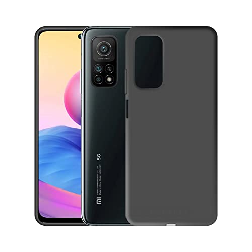 Image of Case Creation Liquid TPU Silicone Cover for Xiaomi Redmi 10T Soft Case,Anti-Dirty Slim Case Frosted Matte Cute Candy TPU Raised Bezel (Splash of Color) Back Case Cover for Xiaomi Redmi 10T -Black