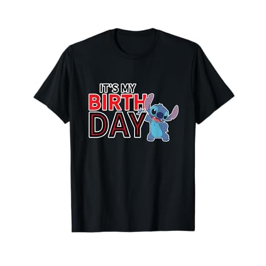 Disney Lilo and Stitch Happy Birthday T-Shirt