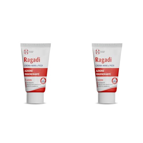 Matt, Ragadi Crema Mani e Piedi, Azione Rigenerante, Nutriente, Protettiva, Effetto Barriera, Ricca di Attivi e Oli Vegetali, Ideale per Prevenire Screpolature e Ragadi, 75 ml (Confezione da 2)