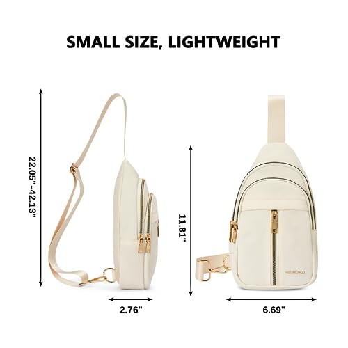 WESTBRONCO Sling Bag for Women Small Nylon Fanny Pack Lightweight Large-capacity Crossbody Bags - Image 4