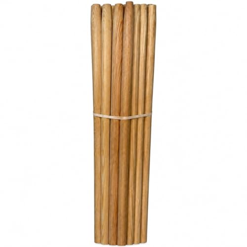 All4All Besenstiel 150cm - Holzstiel - Gerätestiel - Spatenstiel - Ersatz - Spaten - Stiel aus Buch - Ersatzstiel - Gartengeräte - Buchenholz - Spatenstie (5 Stück)
