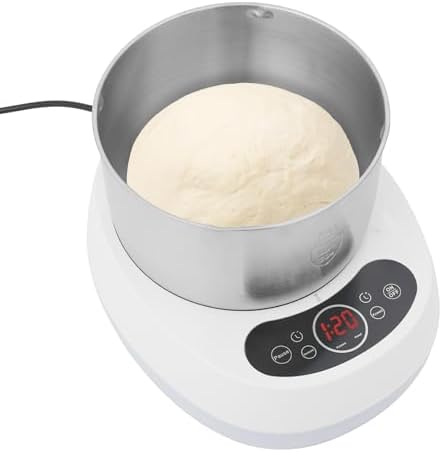 230W Electric Dough Maker Machine, 5.3QT Large Capacity Flour Mixer with Smart Timer & Digital Display, Commercial Kneading Machine for Home, Pizzerias & Restaurants