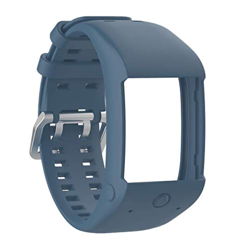 Huwokxix Correa Compatible con Polar M600,Ajustable Silicona Deportiva Band Repuesto Pulsera para Polar M600 (Slate)