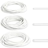 CiShow 15 Meter Fugen Dichtschnur, Ø 4mm/5mm/6mm Silikon Rundschnur Dichtung, Schwarz Fugendichtschnur, Füllschnur, Hinterfüllschnur, Fugendichtband, Fugenfüllprofil für Spalt, Fuge Beton Füllung