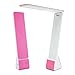 Portable LED Desk Lamp with Rechargeable Battery Small Lamp Travel Size 3 Lighting Choices (Read/Study/Relax) Durable Materials (Rose)