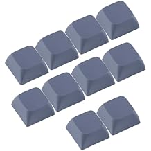10PCs 1U XDA Profile Keycap Set Multi Color PBT Blank Keycaps Mechanical Keyboard Installation Dye Sublimated Keycaps, gray purple