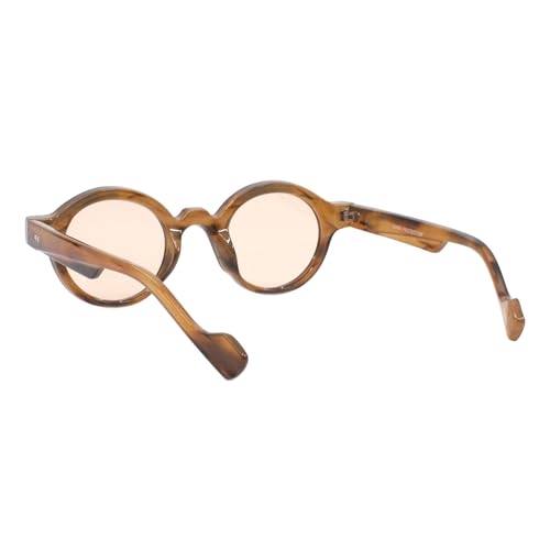 PASTL Oval Round Sunglasses Hipster Style Horn Rim Unisex Frame UV4004