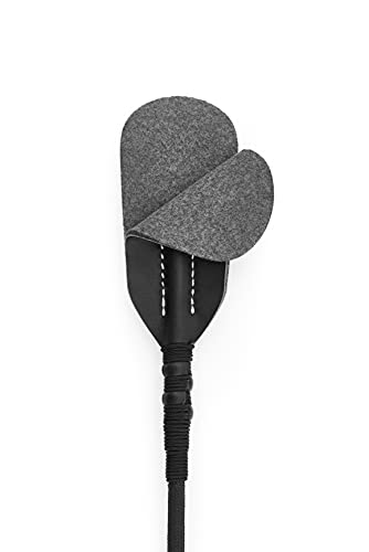 RIDIN Crop 18" for Sex Play, BDSM Spanking Crop, Adult Sex Crop, Black Sex Flogger Whip Crop, Black Spanking Sex Crop BDSM