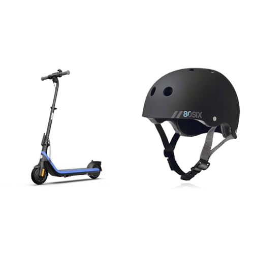 Segway Ninebot eKickScooter C2 Pro w/9.3 mi Max Range & 12.4 mph Max Speed + 80Six Dual Certified Kids Helmet