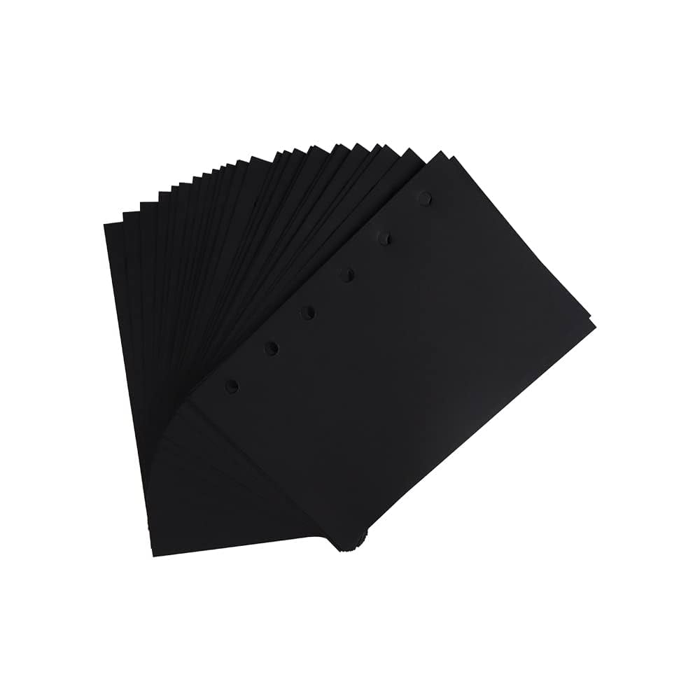 Amazon | 2パック A7 詰め替え用紙 ブランク 6リングプランナー