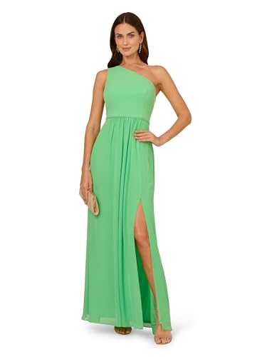 Image of Adrianna Papell One Shoulder Chiffon Gown