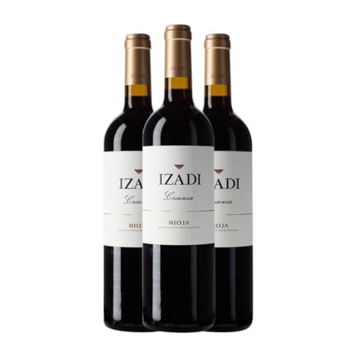 Izadi Tempranillo Rioja Crianza 75 cl Vino tinto (Caja de 3 Botellas de 75 cl)