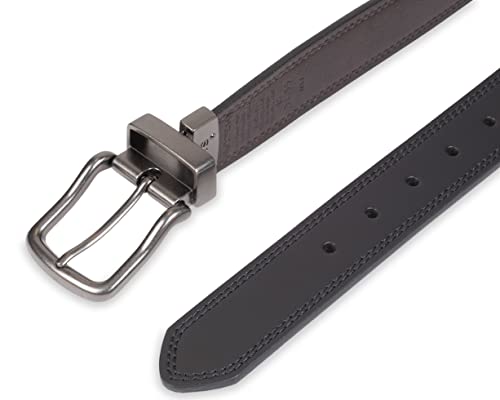 Image of Levi's Leather Men's Levis 40Mm Reversible Belt With Brushed Silver Buckle