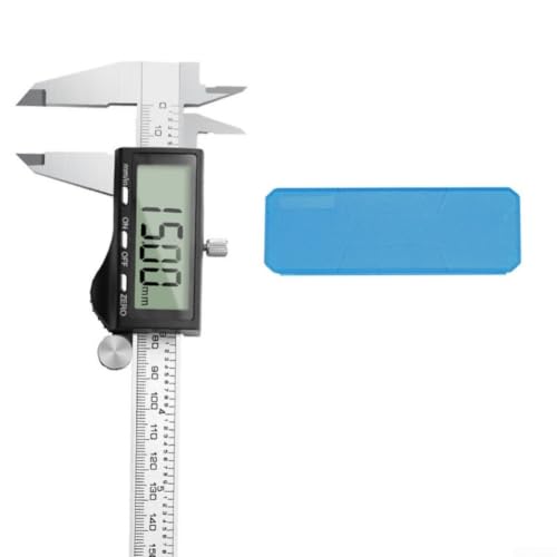 Calibrador electronico digital de 200 mm y acero inoxidable con pantalla de resolucion 0.01 mm