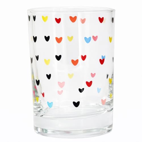 Amazon.com.br: Copo Vidro Decorado Coração 200ml