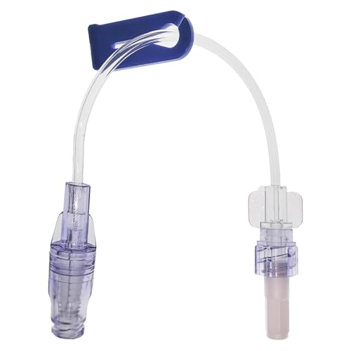 IV Extension Set I-V Tubing Individual Packaging for Veterinary and Lab (1-Way 15PCS)