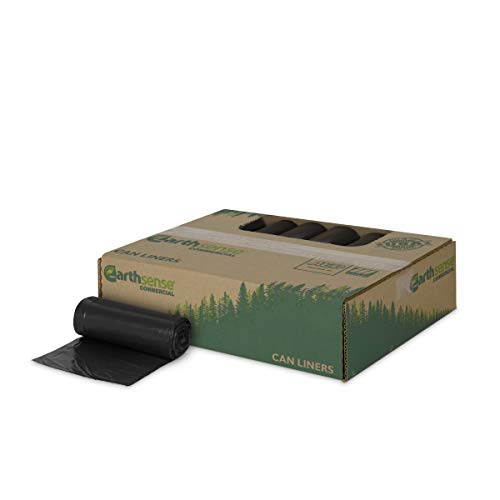 Earthsense Commercial RNW3310 Can Liner, 16 gal, .85 mil, 24" x 33", Black (Pack of 500) image 5