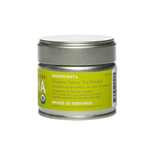 Sencha Naturals, Organic Japanese Matcha Powder, 1 oz Tin (Premium Grade)