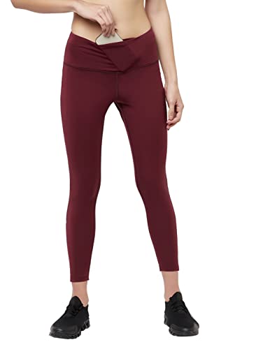 Image of TRUEREVO Sports Leggings for Women-Stretch Dryfit High Waist 7 /8th Gymwear Pants with Back Zipper Pocket-Quick Dry Activewear-Training Tights- for Yoga, Sports, Gym, Workout and Running