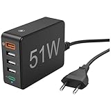  Hama 210536 USB-Chargeur Station Innenbereich, Steckdose 5 x USB-C Femelle (Power Delivery), USB-A, USB