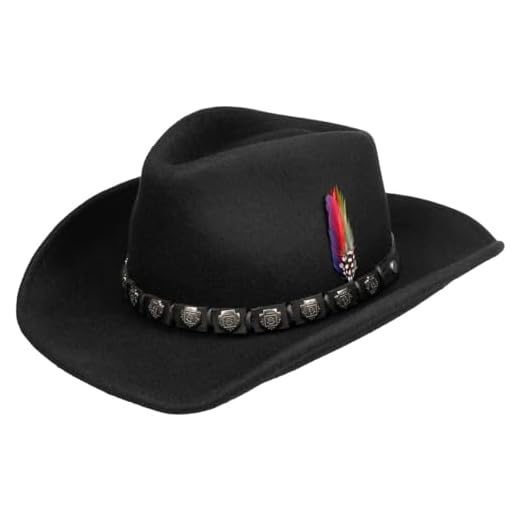 Stetson Hackberry Westernhut Herren - Cowboyhut Traveller aus Wollfilz (Asahi Guard®) - Wollfilzhut wasserabweisend - Outdoorhut mit formbarer Krempe - Filzhut Sommer/Winter schwarz L (58-59 cm)