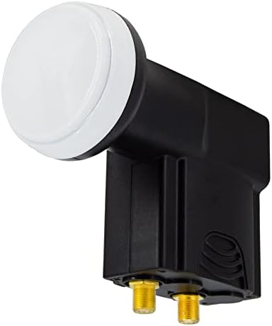 PremiumX Deluxe Twin LNB - Konwerter dla 2 użytkowników z cyfrowym odbiorem satelitarnym w jakości HD, UHD i 4K - Wspiera DVB-S2 i PLL-referencyjny oscylator dla najlepszej wydajności