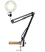 Workbench Light, Desk Ring Light with Swivel Clamp Arm,8'' USB Ring Light for Reading,Craft,Makeup,YouTube,Live Streaming,Study,Architect Drafting - Acetaken