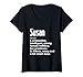 Womens Susan Definition Funny Meaning Personalized Name V-Neck T-Shirt