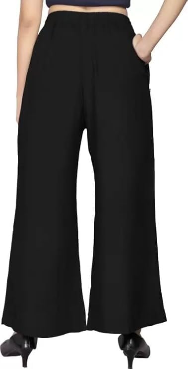 Image of Ultra Soft Premium Rayon Cotton Palazzo for Women and Girls, Regular Size, 15 Colours, Available in L, XL, 2XL, 3XL