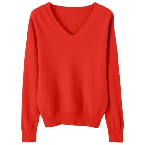 Pull décontracté femme - Rouge Cover