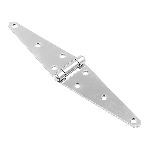 Set of 2 Strap Hinges for Garden Shed Door Gate ZONADAH Galvanised Window Hinges 6" 152mm Rustproof Hinges Door Barn with Screws for Windows Cupboard Doors - Image 2