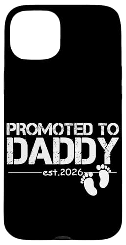 Promoted to Dad Est 2026 New Dad 2026 Ԃ j̎q ̎q pp X}zP[X iPhone 15 Plus p