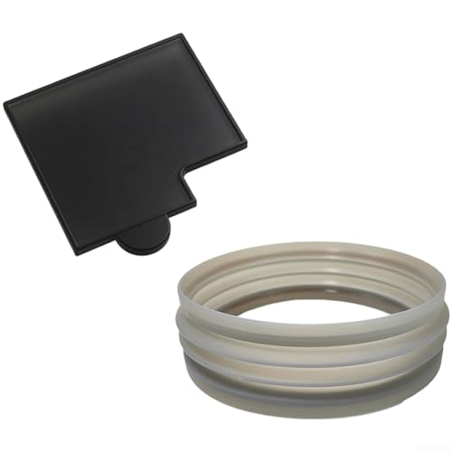 Alfombrilla de bandeja de goteo BREVILLE BES870/876/878/880, diseñada para cobertura de bandeja de agua en máquinas de espresso y silicona (almohadilla + cubo de granos de café)