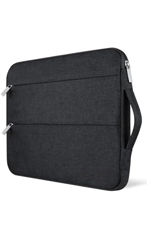 BigPlayer 15"-16" Laptop Sleeve Case for Men & Women | Oxford Fabric, Water Repellent, Travel-Friendly, Office/College Bag with Side Handle & Multiple Pockets (Black) (B0D3YTYJ56) Amazon Price History, Amazon Price Tracker