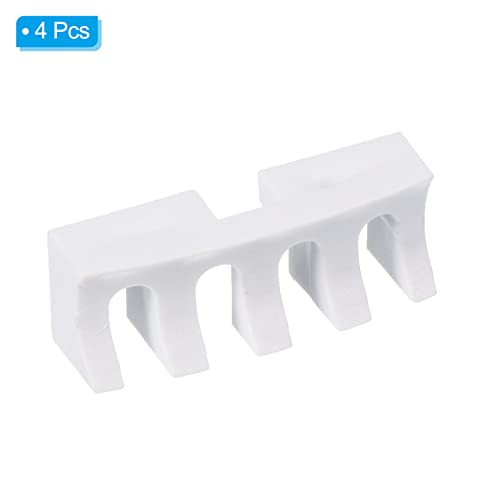 Patikil Badminton Stringing Racquet Load Spreader, 4 Pack Embedded Racket High Pounds Load Adapter Protector Stringing Machine Tool, White #TOP2
