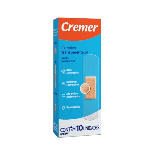 Curativo Transparente com 10 Unidades, Cremer