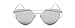 GAMT Metal Cateye Suglasses Fashion Eyewear for Men and Women Silver