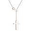 Rose Gold Infinity Cross Necklace