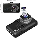 Dash Cam pour la voiture, 1080P Ultra Angle large HD Lentille, HD Caméra de surveillance de voiture de vision nocturne, HD Enregistreur vidéo, Enregistrateur vidéo caché pour voiture, Livré avec