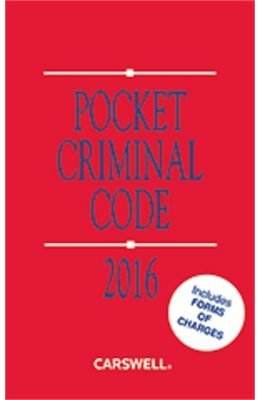 Pocket Criminal Code 2016 0779865561 Book Cover