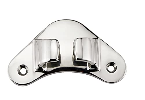 1Piece 108mm/4.25”Length Boat Bow Chock Cleat Line Chock，Triangle Bow Chocks Marine Hardware Stainless Steel 316 (Straight Shape)