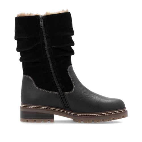 Remonte Damen Winterstiefel D0B80, Frauen Stiefel,lose Einlage,wasserabweisend,remonteTEX,Winterboots,fellboots,Fellstiefel,Boots… – Ansicht 2