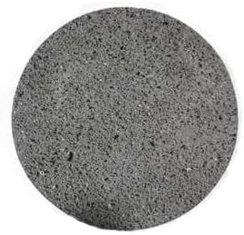 Volcanic Rock Cooking bricks, flat round, 12-inch, lava cooking stone pizza, meat, seafood and vegetables. Outdoor steak barbecue. Stone grill. Stone grill