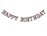 Football Happy Birthday Banner - Football Birthday Party,Sport Theme Football Player Birthday Garlan