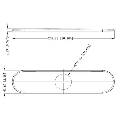 Design House Eastport 547810 Kitchen Faucet 10" Deck Plate, Satin Nickel #TOP2