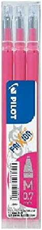 Pilot Refills for Frixion Rollerball 0.7 mm Tip - (Pink, Pack of 3)