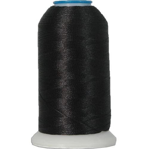 Threadart Polyester Machine Embroidery Thread By The Spool - No. 102 - Black - 1000M - 40Wt - Hundreds Of Color Options #TOP7